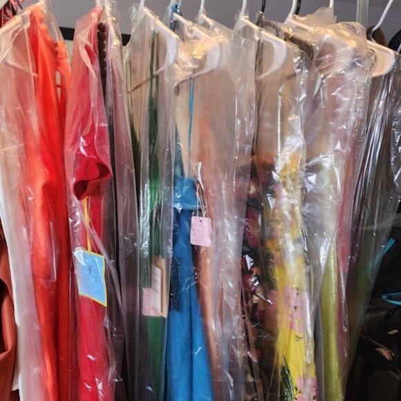 SL Fashions SLNY Women's Concrete Grey Tiered Chiffon Cocktail Dress NWT Size 10 - Picture 14 of 15